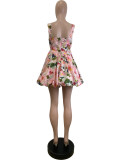 Summer Sling Princess Bubble Skirt Mini Dress