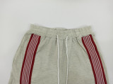 Casual Sleeveless Vest and Side Stripe Sports Trousers Two-piece Set
