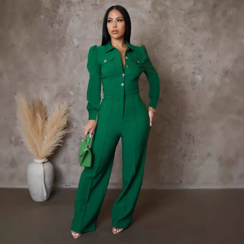 Sexy Ladies Fashion Wide Leg Club Business Party Jumpsuit
