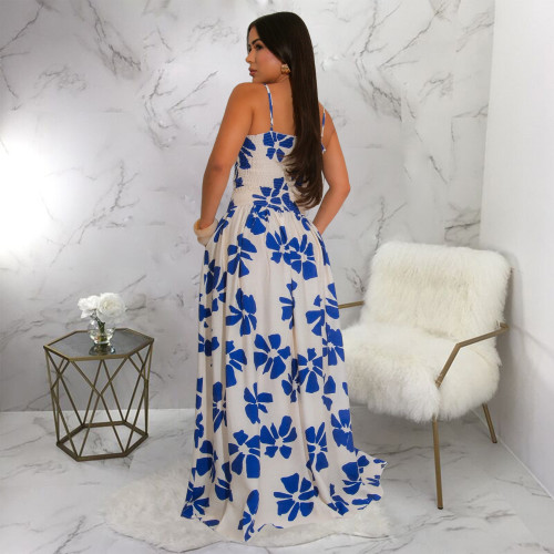 Bohemian Straps Two Piece Big Swing Skirts Set