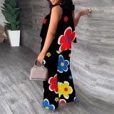 1 Piece Custom Casual Digital Printing Sleeveless Pant Set