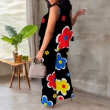 1 Piece Custom Casual Digital Printing Sleeveless Pant Set