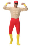Mens Padded Muscle Chest Lifeguard Baywatch Book Week Costume