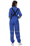 Astronaut Spacesuit Adult Female Blue Astronaut Performance Stage Costume