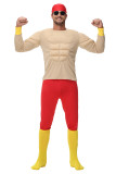 Mens Padded Muscle Chest Lifeguard Baywatch Book Week Costume