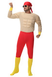Mens Padded Muscle Chest Lifeguard Baywatch Book Week Costume