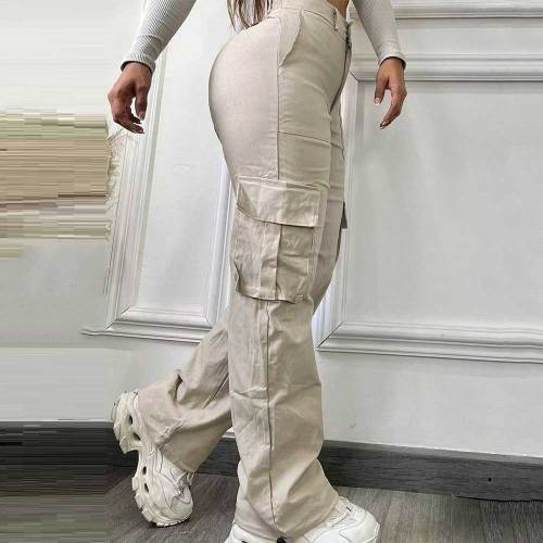 Relaxed Fit Women's Casual Cargo Pants