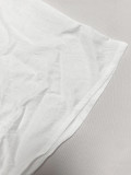 Summer Collar Cutie Lapel Cropped Top High Waist Wide Leg Pants Set