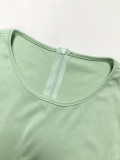 Summer Casual Women's Sleeveless Lace-up Solid Color Jumpsuit