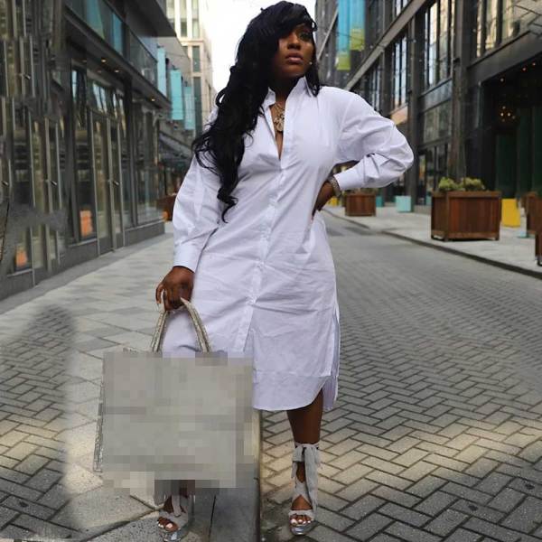Casual Long Sleeve Mid-length Cardigan Dress