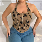 Women Overbust Bustier Top Women's Casual Shapeware Hatler V-neck Corset
