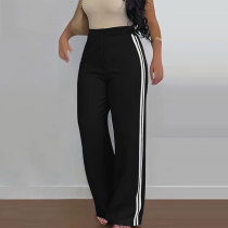 Women's Loose Sweatpants Side Stripe High Waist Straight Pants Women's Loose Sweatpants Side Stripe High Waist Straight Pants
