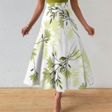 1 Piece Custom Casual Digital Printing Long Skirts