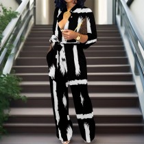 1 Piece Custom Casual Digital Printing V Neck Jumpsuits with Pockets