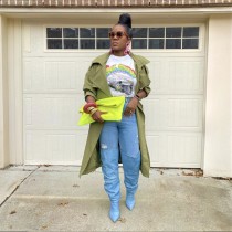 Women's Trench Coat Casual Long Sleeve Overcoat Lapel Windbreaker Jacket Women's Trench Coat Casual Long Sleeve Overcoat Lapel Windbreaker Jacket