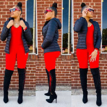 Black cotton jacket versatile slim fit short cotton jacket Black cotton jacket versatile slim fit short cotton jacket