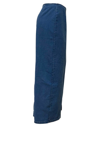 Fashionable Cowgirl Bootie Split Denim Long Skirt