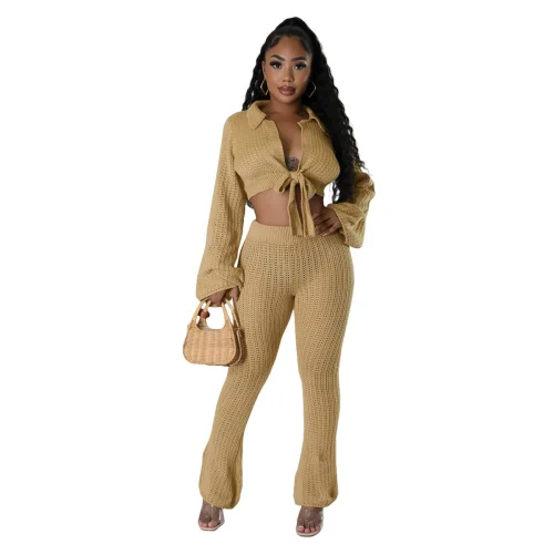 Casual and fashionable long sleeved autumn and winter woolen suit