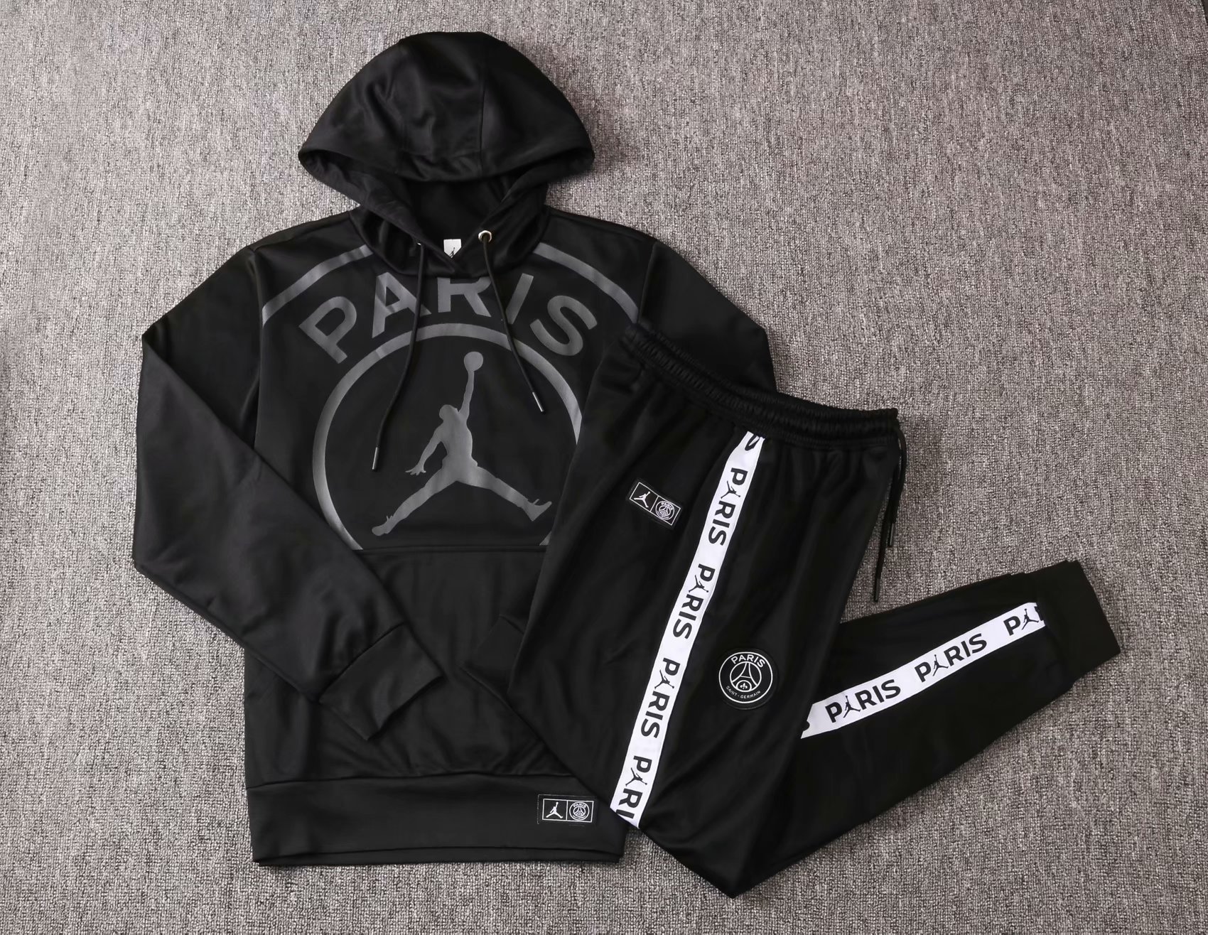 psg black jordan hoodie