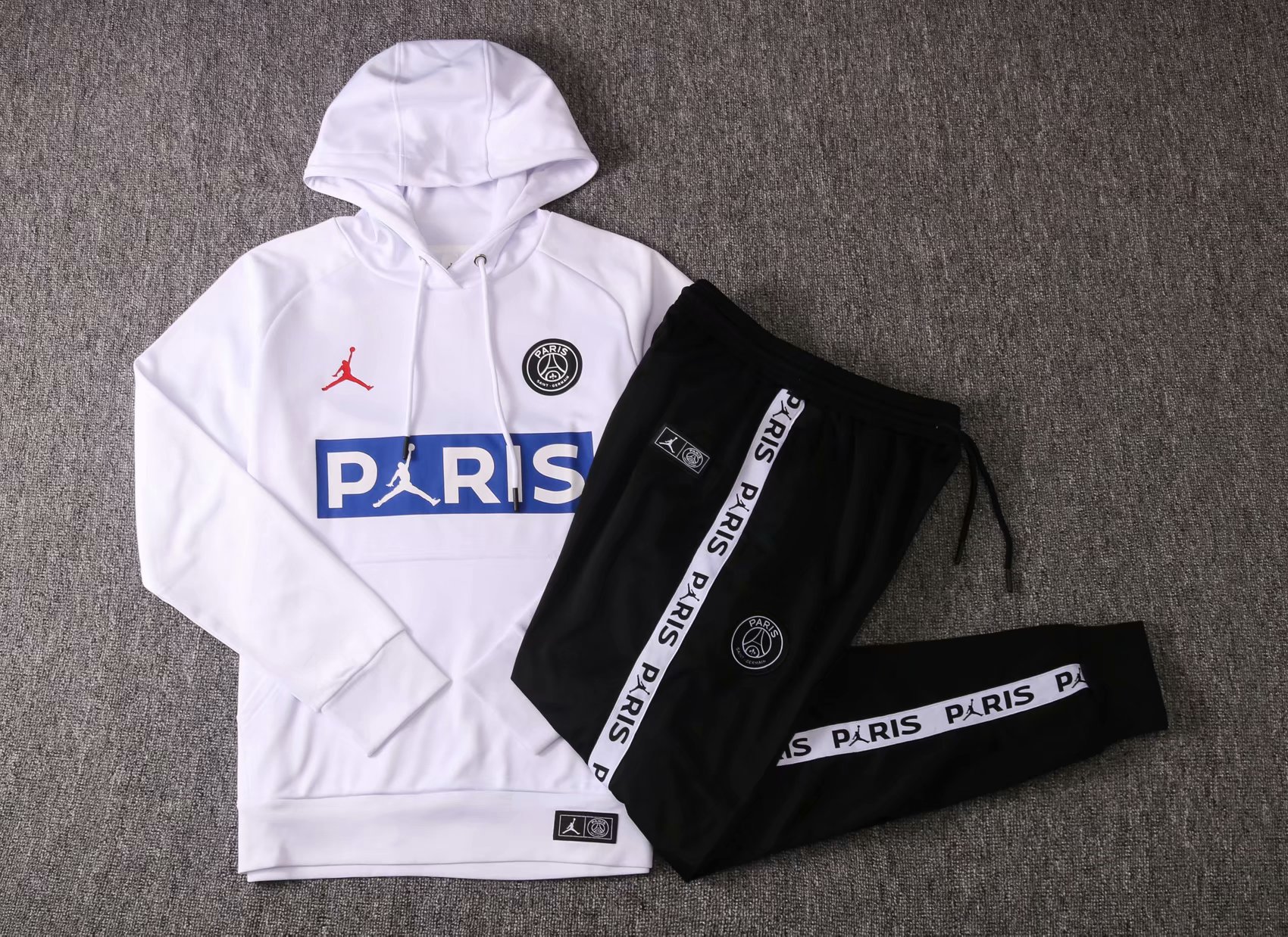 white psg jordan hoodie