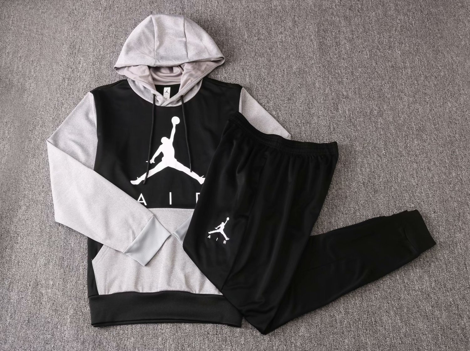 US$ 36.80 - Mens JORDAN Hoodie Sweatshirt + Pants Suit Black - Grey ...