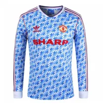 Manchester United Away Retro Jersey Long Sleeve Mens 1990-1992