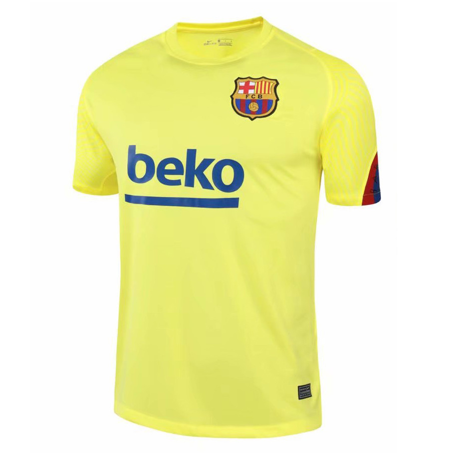 US$ 15.80 - Mens Barcelona Short Training Jersey Yellow 2020/21 - www ...