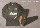 Mens Manchester United Training Suit Olive Green 2020/21