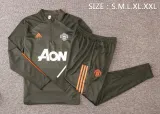 Mens Manchester United Training Suit Olive Green 2020/21