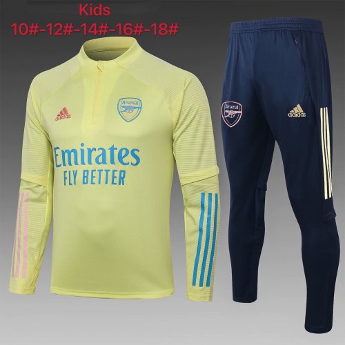 Us 29 8 Kids Arsenal Training Suit Yellow 2020 21 M Fcsoccerworld Com