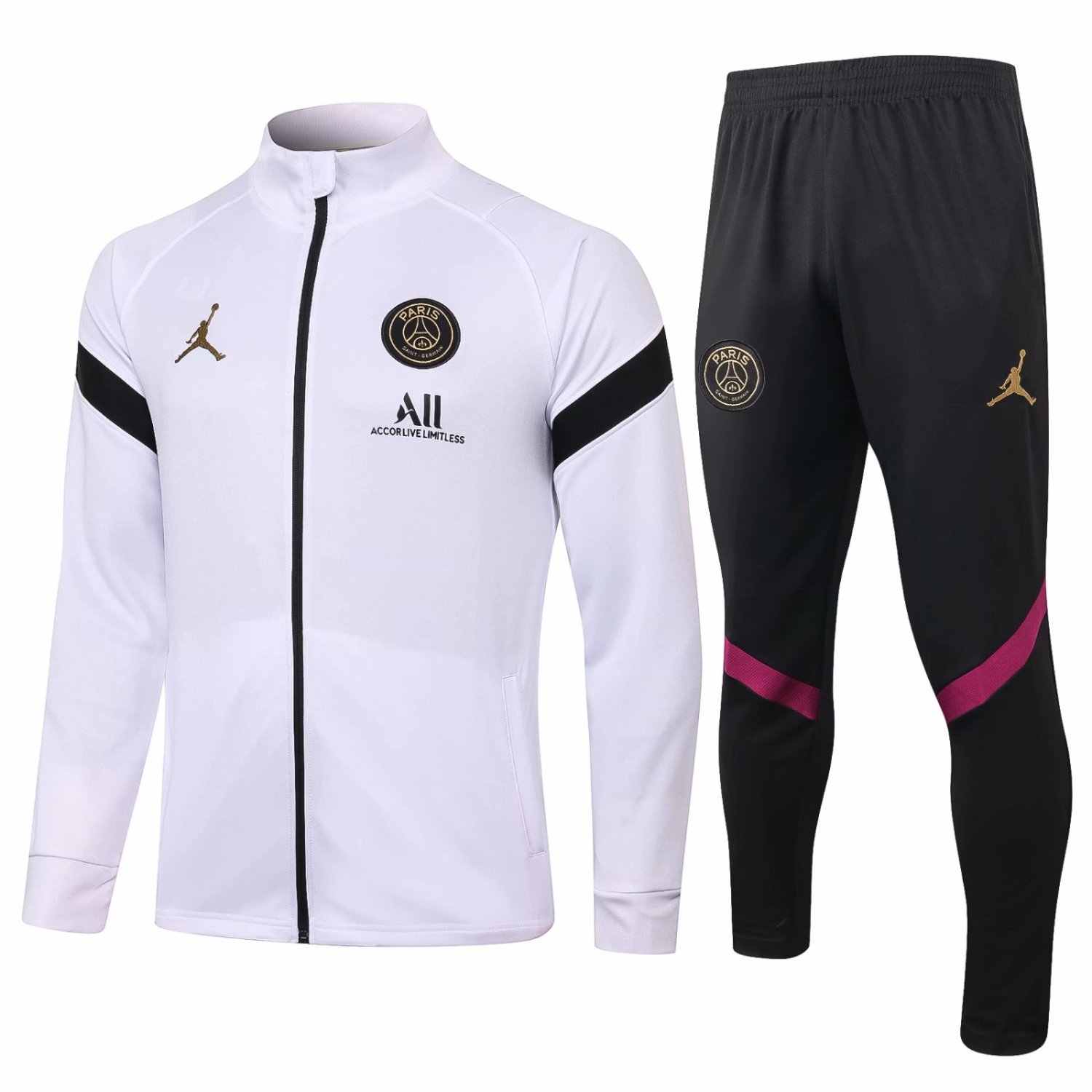 US$ 38.80 - Mens PSG Jacket + Pants Training Suit White ...