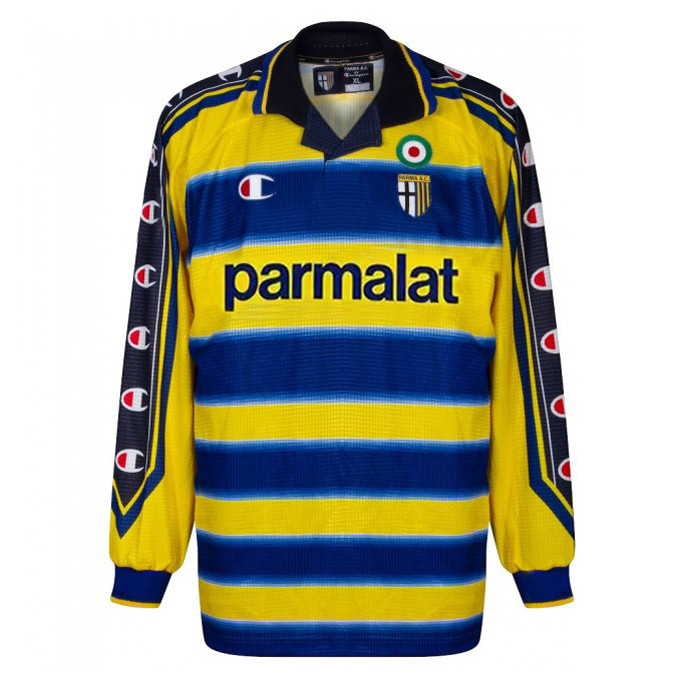 US$ 19.8 - Parma Calcio Retro Home Jersey Long Sleeve Mens ...