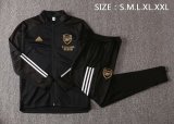Mens Arsenal Jacket + Pants Training Suit Black 2020/21