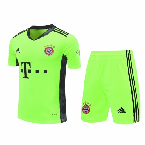 Us 22 80 Bayern Munich Goalkeeper Yellow Jersey Shorts Set Mens 2020 21 M Fcsoccerworld Com