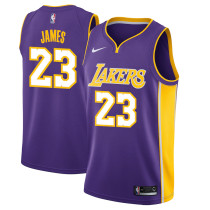 Mens Los Angeles Lakers Nike Purple Swingman Jersey - Statement Edition