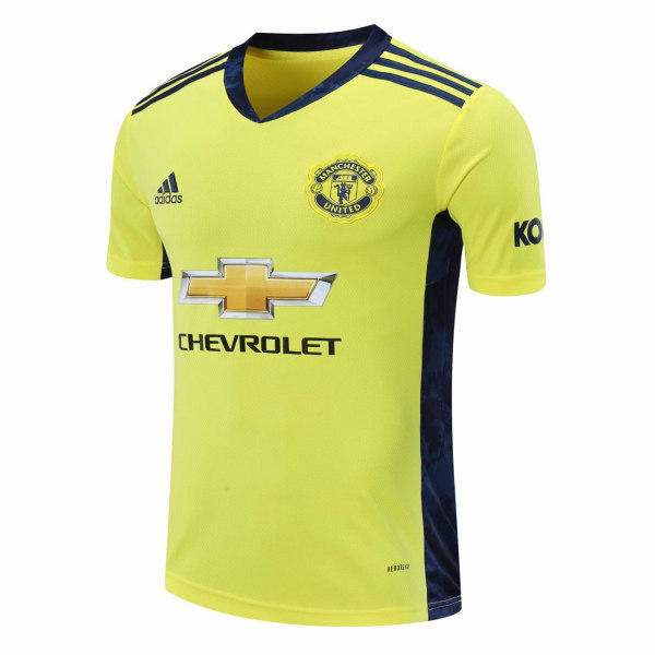US$ 15.80 - Manchester United Goalkeeper Yellow Jersey Mens 2020/21 - www.fcsoccerworld.com