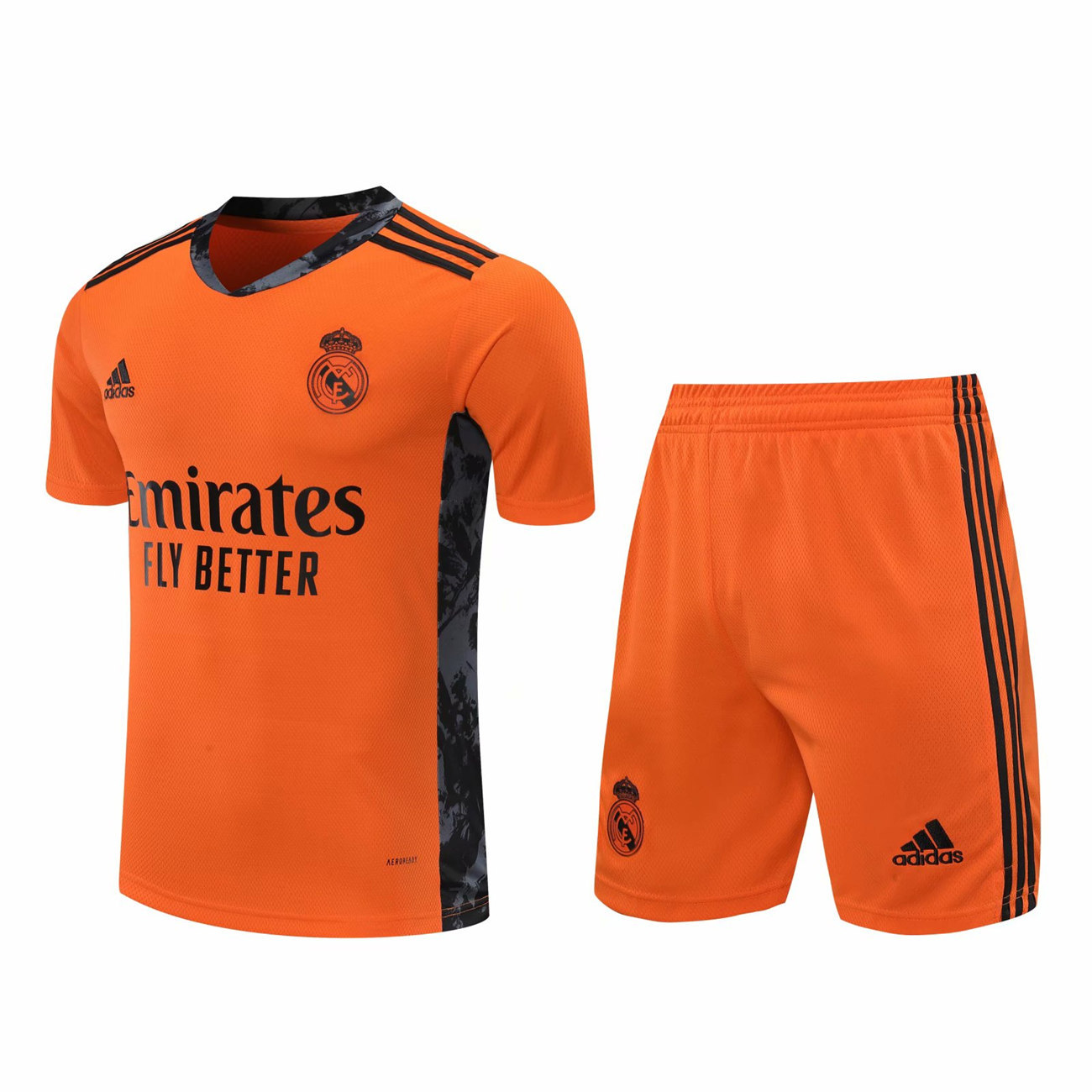 US$ 22.80 - Real Madrid Goalkeeper Orange Jersey + Shorts ...
