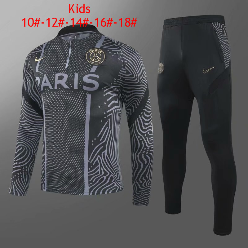 US$ 29.80 - Kids PSG Training Suit 50th Anniversary Black ...