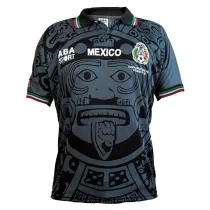 Mens Mexico Away Retro Black Jersey 1998