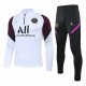 Mens PSG Training Suit White - Purple II 2020/21