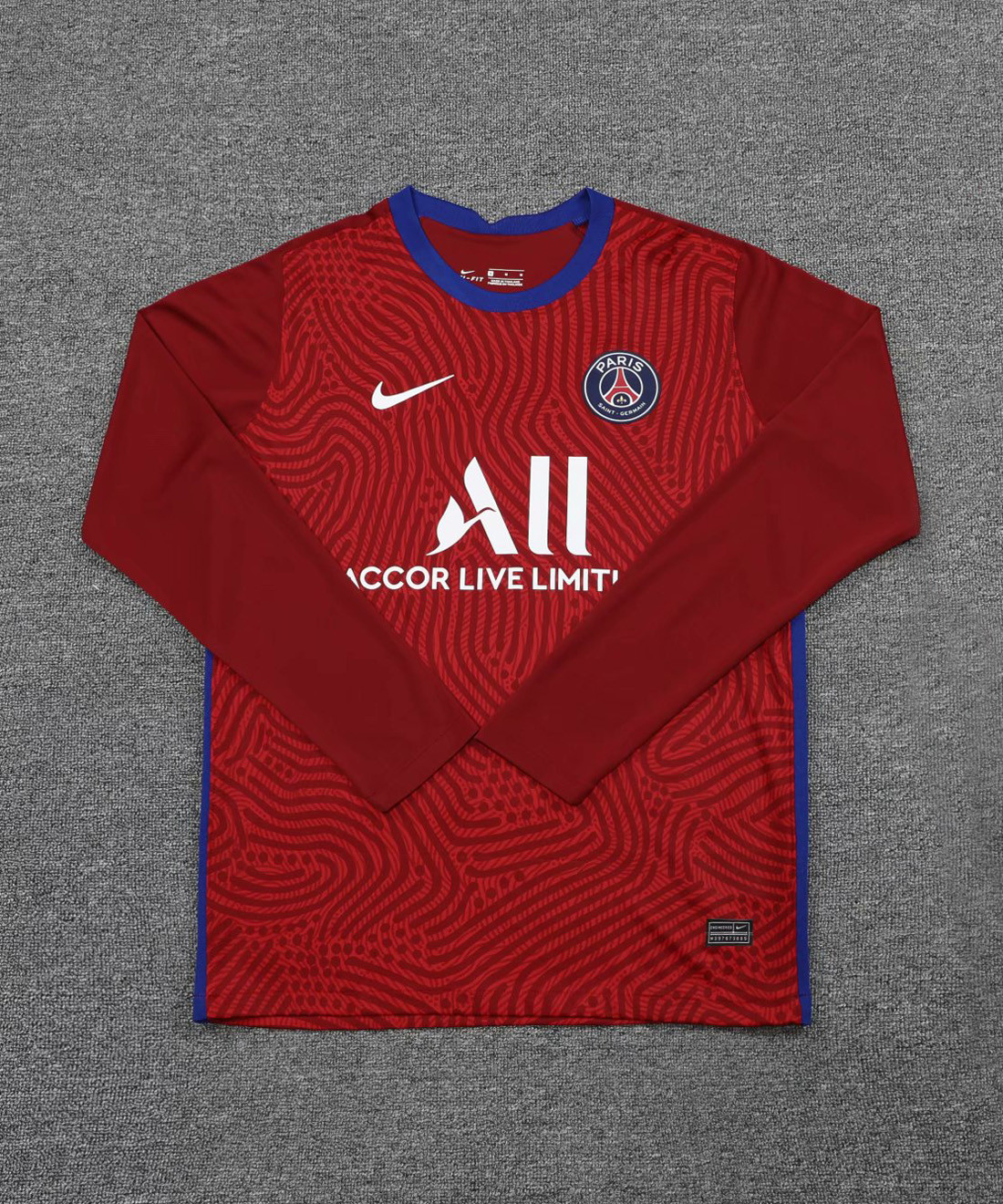 US$ 16.80 - PSG Goalkeeper Red Long Sleeve Jersey Mens ...