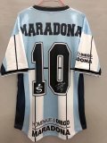 Retro Argentina Farewell Diego Maradona Testimonial Jersey Mens 2001