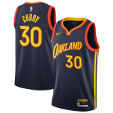 Mens Golden State Warriors Nike Navy 2020/21 Swingman Jersey - City Edition Oakland Forever