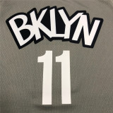 Mens Brooklyn Nets Jordan Brand Gray 2020/21 Swingman Jersey - Statement Edition