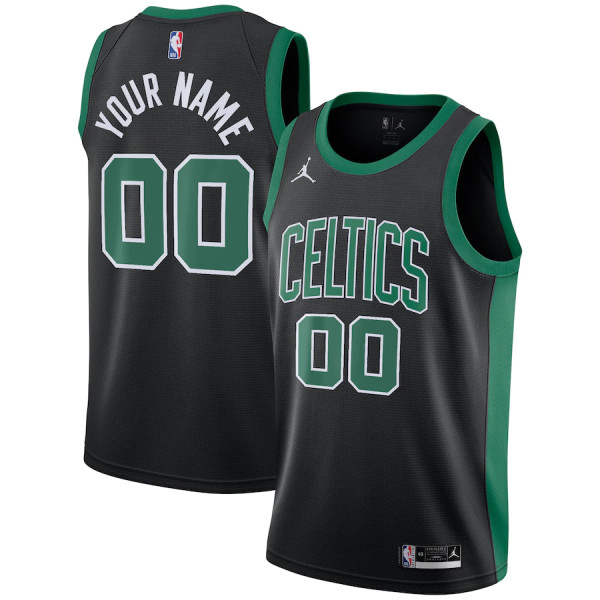 Mens Boston Celtics Jordan Black 2020/21 Swingman Jersey - Statement Edition