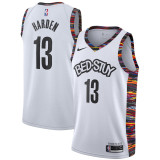 Mens Brooklyn Nets Nike White Swingman Jersey - City Edition