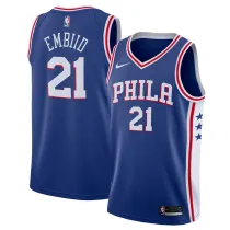 Mens Philadelphia 76Ers Nike Blue Swingman Jersey - Icon Edition