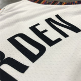 Mens Brooklyn Nets Nike White Swingman Jersey - City Edition