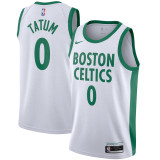 Mens Boston Celtics Nike White 2020/21 Swingman Jersey - City Edition