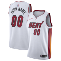 Mens Miami Heat Nike White 2020/21 Swingman Jersey - Association Edition